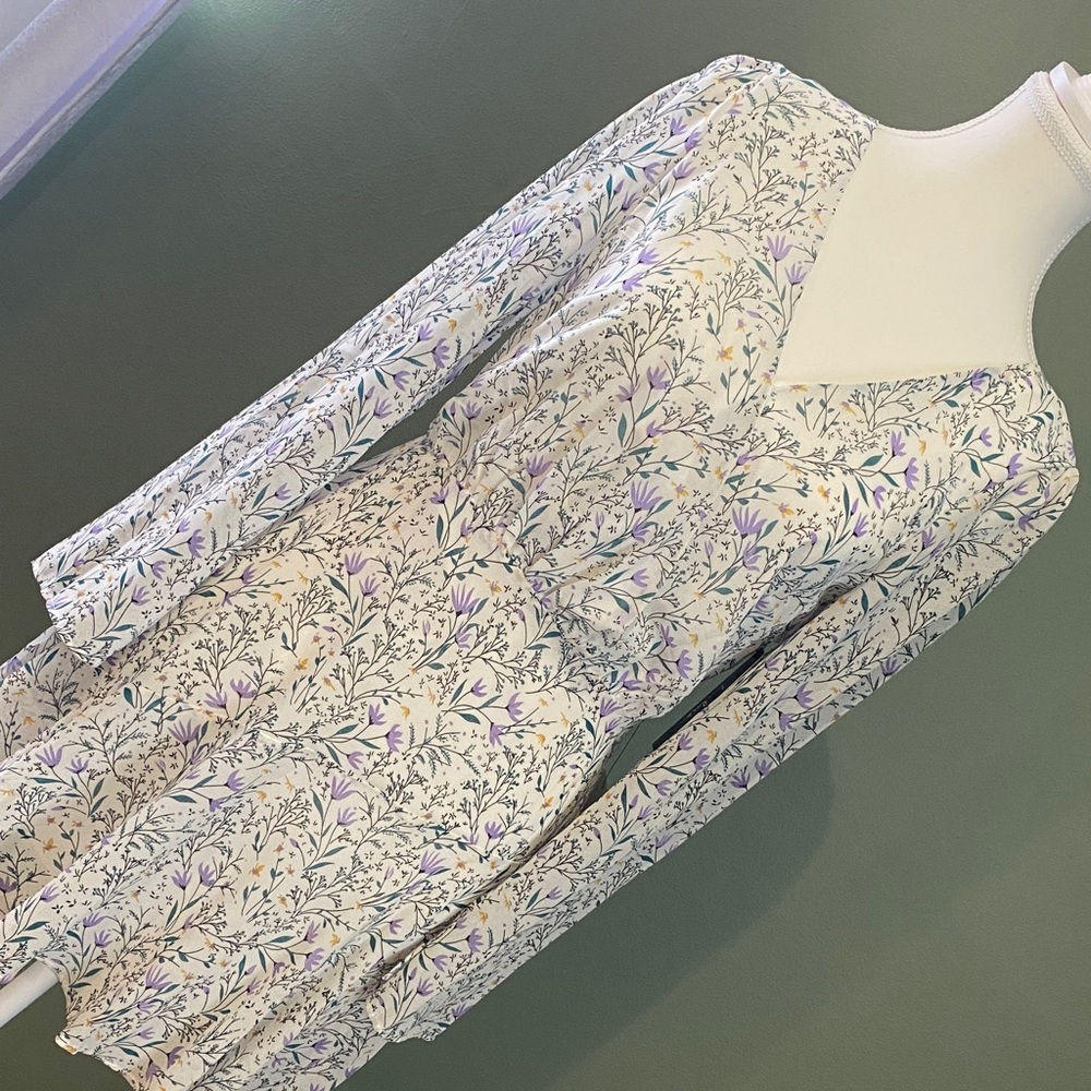 Lulus abloom mini floral dress (size small)